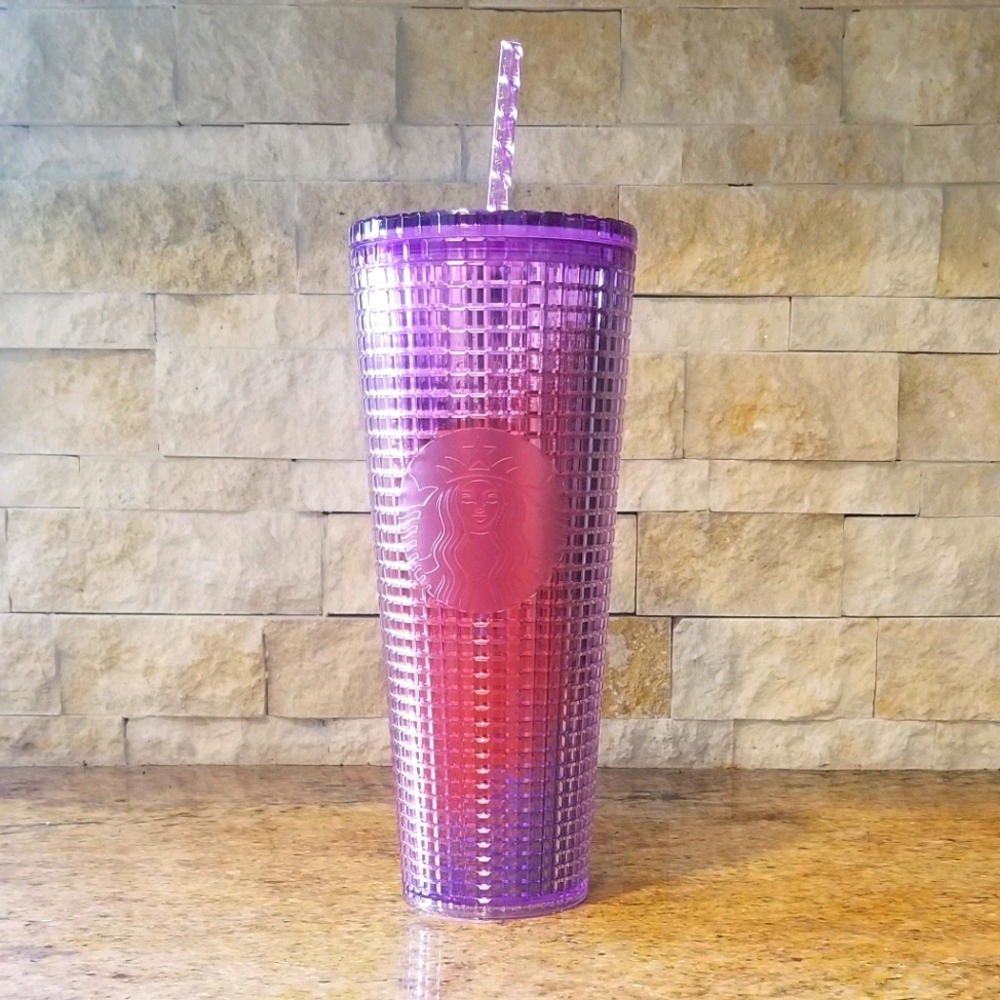 Starbucks Berry Ombre Grid Venti Cold Cup Tumbler